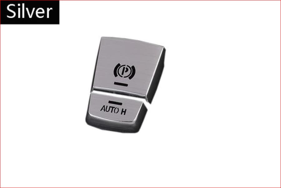 Aluminium Alloy Car Handbrake Cover Trim Stickers For Bmw 5 Series Gt X3/x4/x5/x6 Silver Car