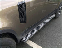 Thumbnail for Aluminium Side Step Pedal Running Board Nerf Bar Protector - Black All New Defender L663 2020 2021