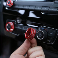 Thumbnail for Aluminum Alloy Car Air Conditioning Knobs Audio Circle Trim Accessories For Bmw X1 Car