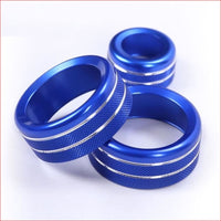 Thumbnail for Aluminum Alloy Car Air Conditioning Knobs Audio Circle Trim Accessories For Bmw X1 China / Blue Car
