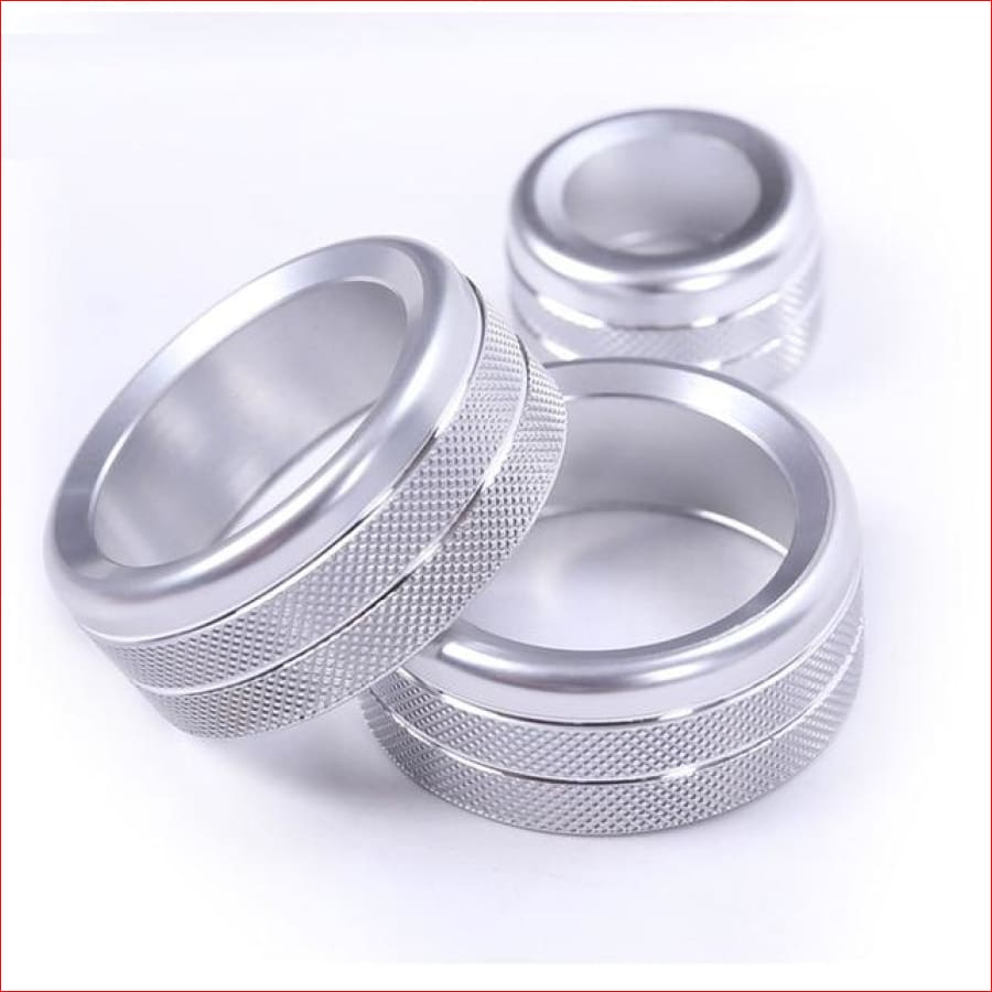 Aluminum Alloy Car Air Conditioning Knobs Audio Circle Trim Accessories For Bmw X1 China / Silver