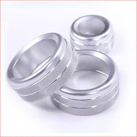 Thumbnail for Aluminum Alloy Car Air Conditioning Knobs Audio Circle Trim Accessories For Bmw X1 China / Silver