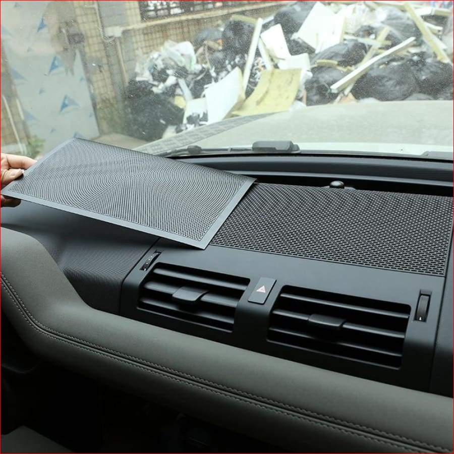 Aluminum Alloy Car Interior Dashboard Speaker Net Cover Sticker For Land Rover Defender 110 2020