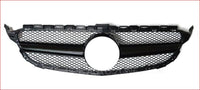 Thumbnail for W205 Gloss Black Amg Style+Amg Logo Front Grill Grille For Mercedes-Benz C-Class C180 C220 C250 C300