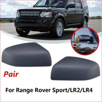 Thumbnail for Black 2Pcs Rear View Mirror Cover For Land Rover L320 Car