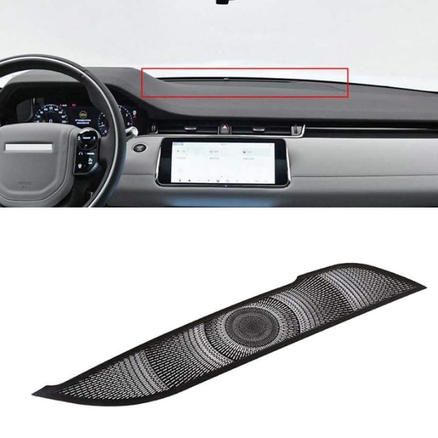 Black Aluminum Alloy Car Dashboard Speaker Cover Trim For Range Rover Evoque 2020 Year Left Hand