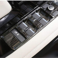 Thumbnail for Black Wood Grain Abs Plastic Window Lift Switch Buttons Frame Cover Trim For Range Rover Evoque 2020