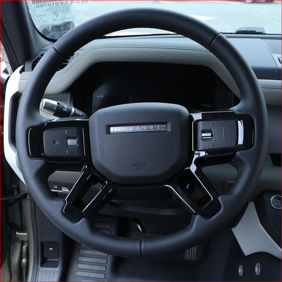 Black/oak Grain/carbon Fiberland Rover Defender 110 2020 Car Inner Steering Wheel Trim Accessory