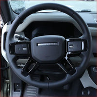 Thumbnail for Black/oak Grain/carbon Fiberland Rover Defender 110 2020 Car Inner Steering Wheel Trim Accessory