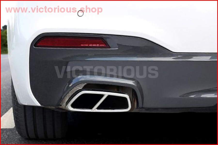 Bmw New 5 Series G30 2Pcs 304 Stainless Steel Chrome Exhaust Tailpipe Cover Trim 2018 Car