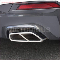 Thumbnail for Bmw New 5 Series G30 2Pcs 304 Stainless Steel Chrome Exhaust Tailpipe Cover Trim 2018 Car