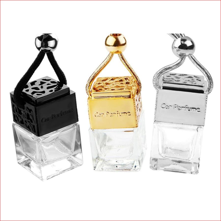 Empty Refillable Glass Perfume Bottle, Car Fragrance Diffuser