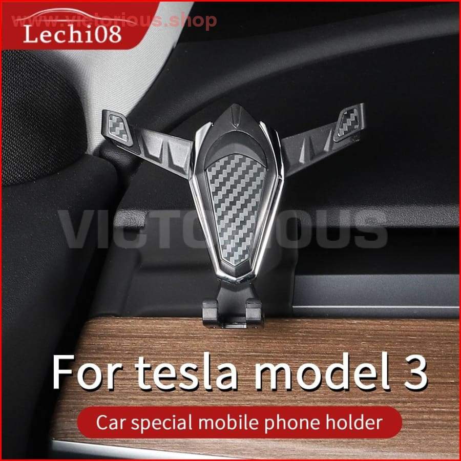 Car Phone Holder For Tesla Model 3 Accessories/car Accessories Tesla Three Organizer/accessoires