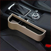 Thumbnail for Car Seat Gap Storage Box Leather Beige Left Car