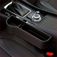 Thumbnail for Car Seat Gap Storage Box Leather Black Left Car