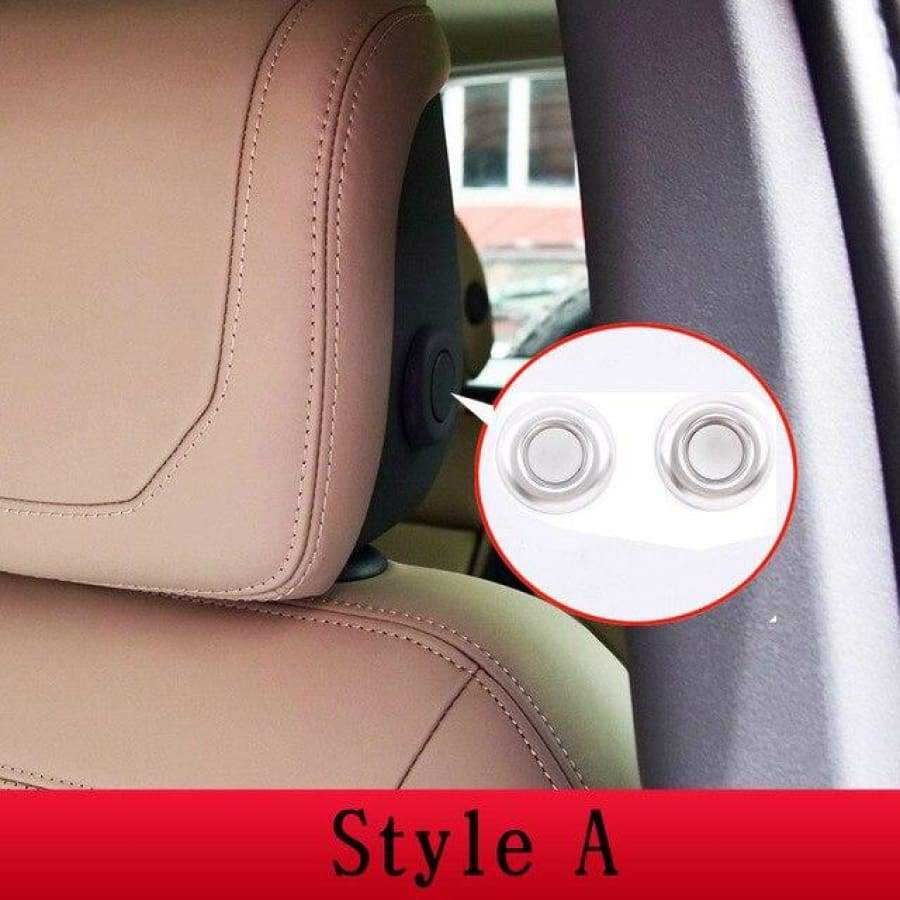 Car Styling Abs Chrome Head Pillow Adjustment Button Cover Trim For Defender 90 Land Rover 110 2020