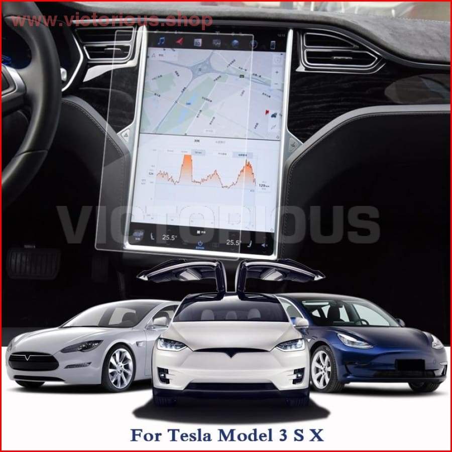 Car Styling Dashboard Paint Protective Tpu Film For Tesla Model 3 S X Gps Screen Internal