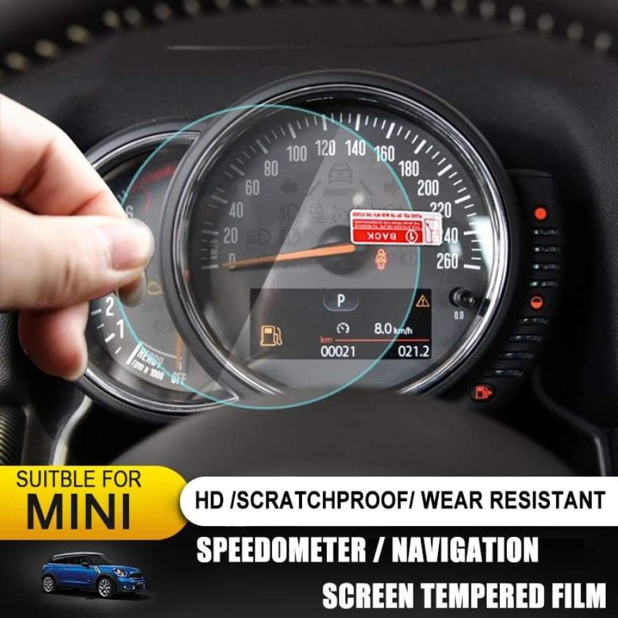 Car Tachometer Speedometer Gps Display Screen Tempered Protective Film Protector For Mini Cooper F54