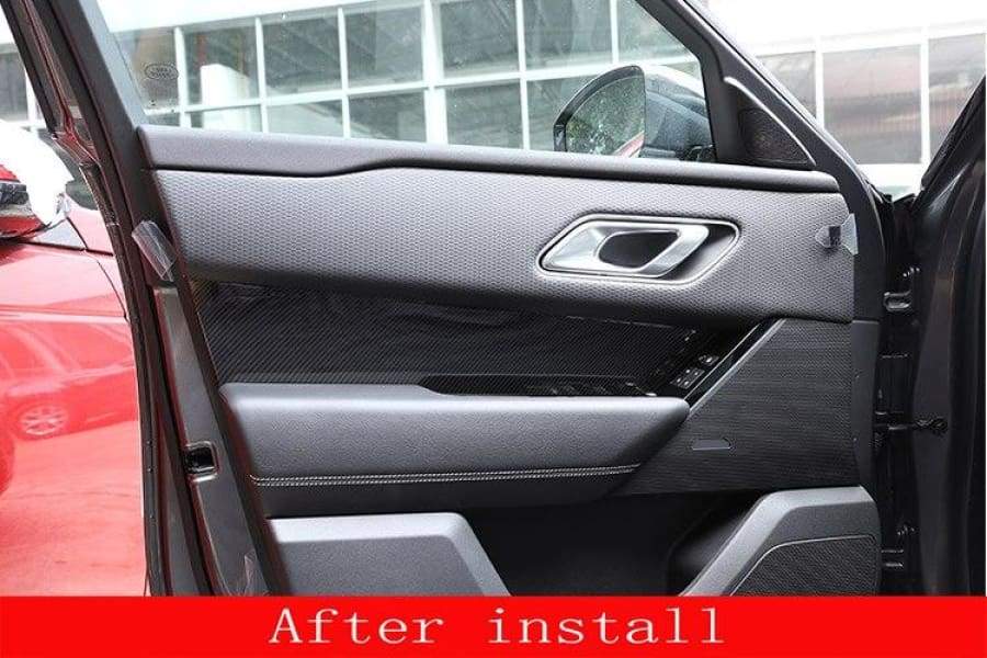 Range Rover Velar Carbon Door Interior Trims 4Pcs Car