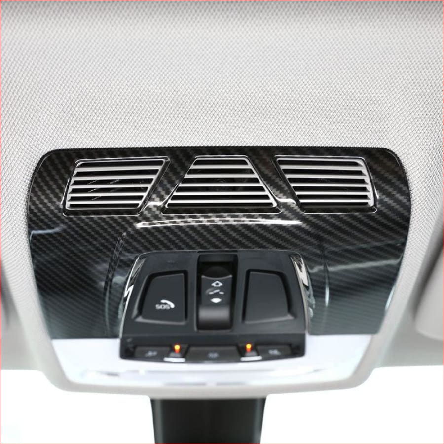 Carbon Fiber Abs Plastic Car Interior Front Reading Light Cover Trim - For Bmw X1 X2 X5 X6 Car