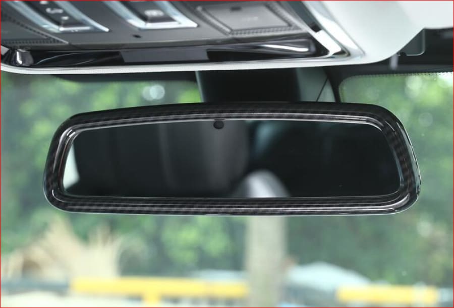 Carbon Fiber Chrome Interior Rearview Mirror Cover Trim Bmw X3 X5 X6 X7 Car