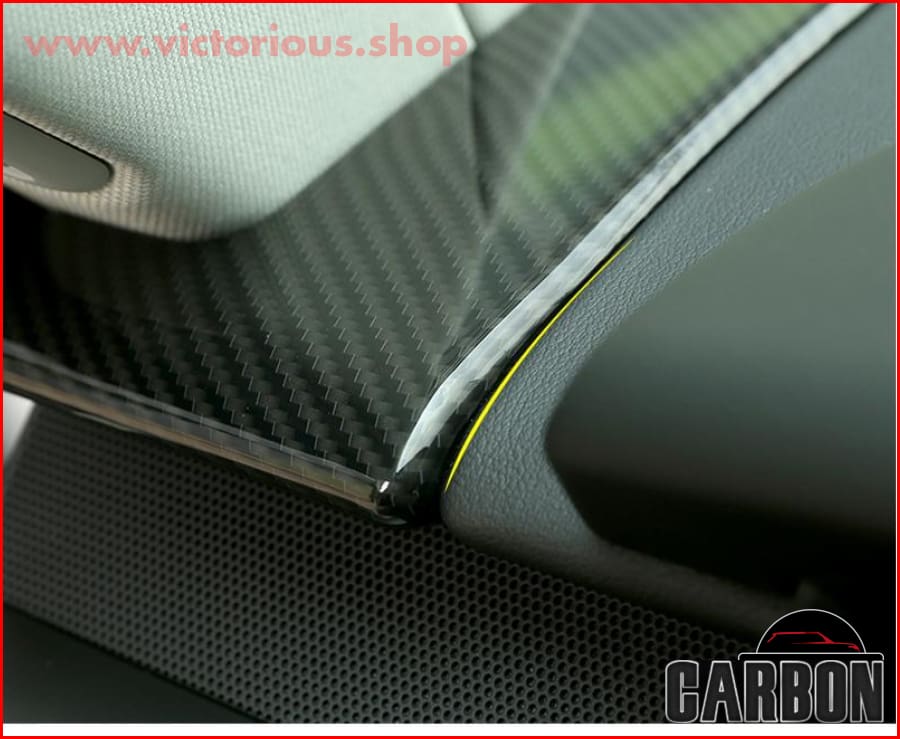 Carbon Fiber Dashboard Side Decoration Cover Trim For Land Rover Range Sport 2014-2017 Car