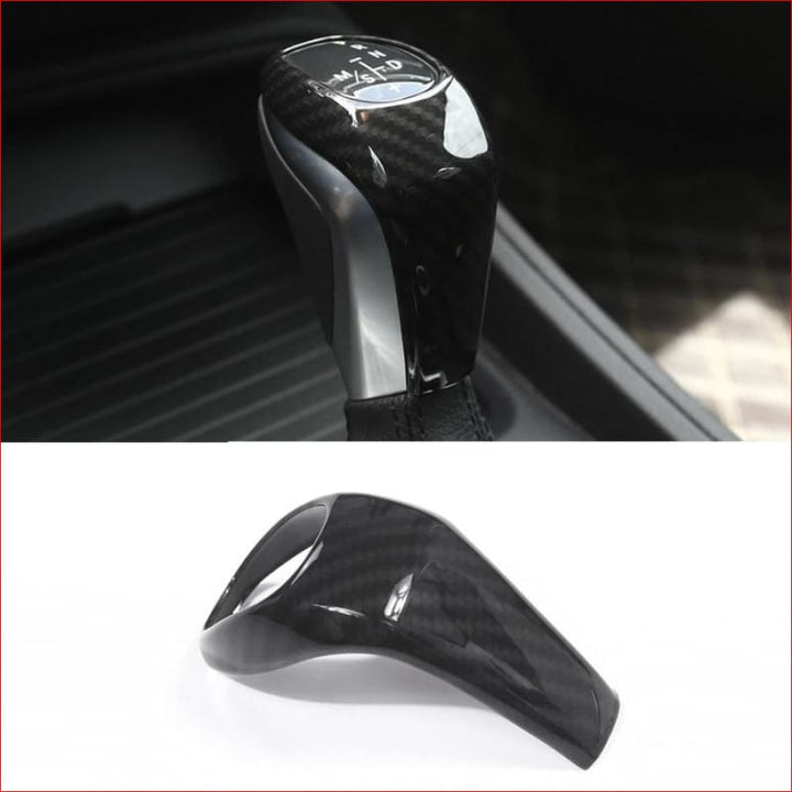 Carbon Fiber Style ABS Plastic Gear Shift Head Cover Trim For BMW X1 F48  2016/17 2 series 218i Gran Tourer F46 2015-2017