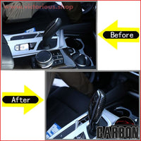 Thumbnail for Carbon Fiber Style Abs Sticker For Bmw X3 X4 G01 G02 Car Gear Shift Head Trim 5 6 7 Series G11 G12