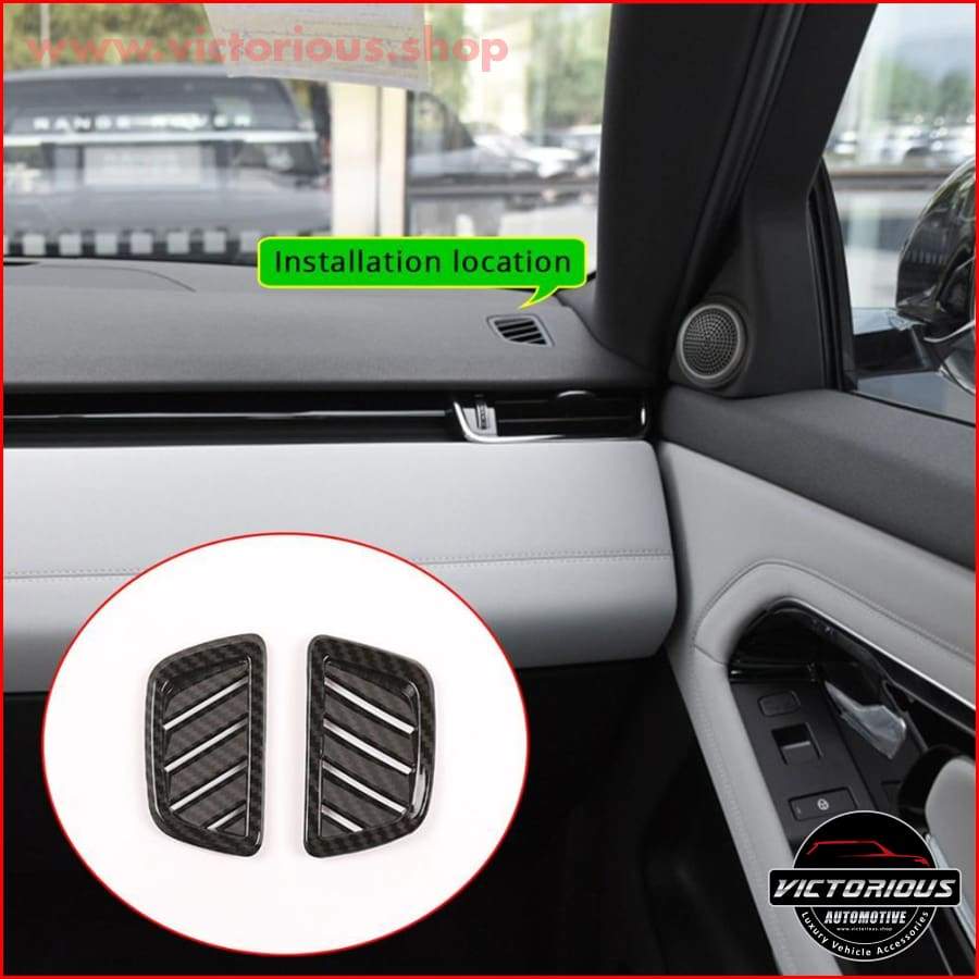 Carbon Fiber Style Air Conditioning Vent Frame Trim For Range Rover Evoque (L551 )2019-2020 Car