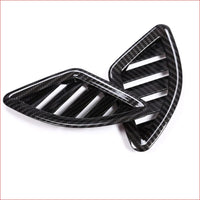 Thumbnail for Carbon Fiber Style For Abs Plastic Chrome Dashboard Ac Outlet Vent Bmw X2 F47 2018 2019 X1 F48