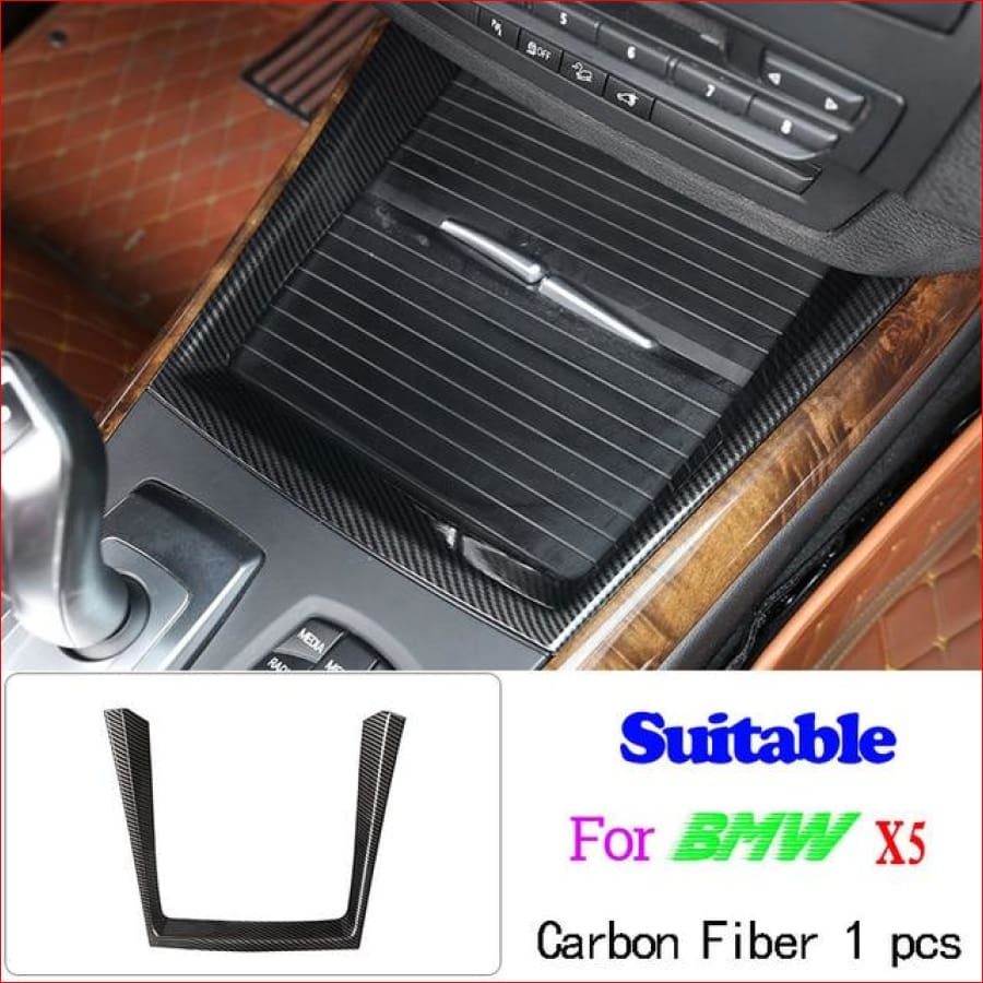For Bmw X5 X6 E70 E71 F15 F16 Accessories Carbon Fiber Car Interior  Navigation Air Conditioning Cd Control Panel Styling Sticker, automotive  Interior S