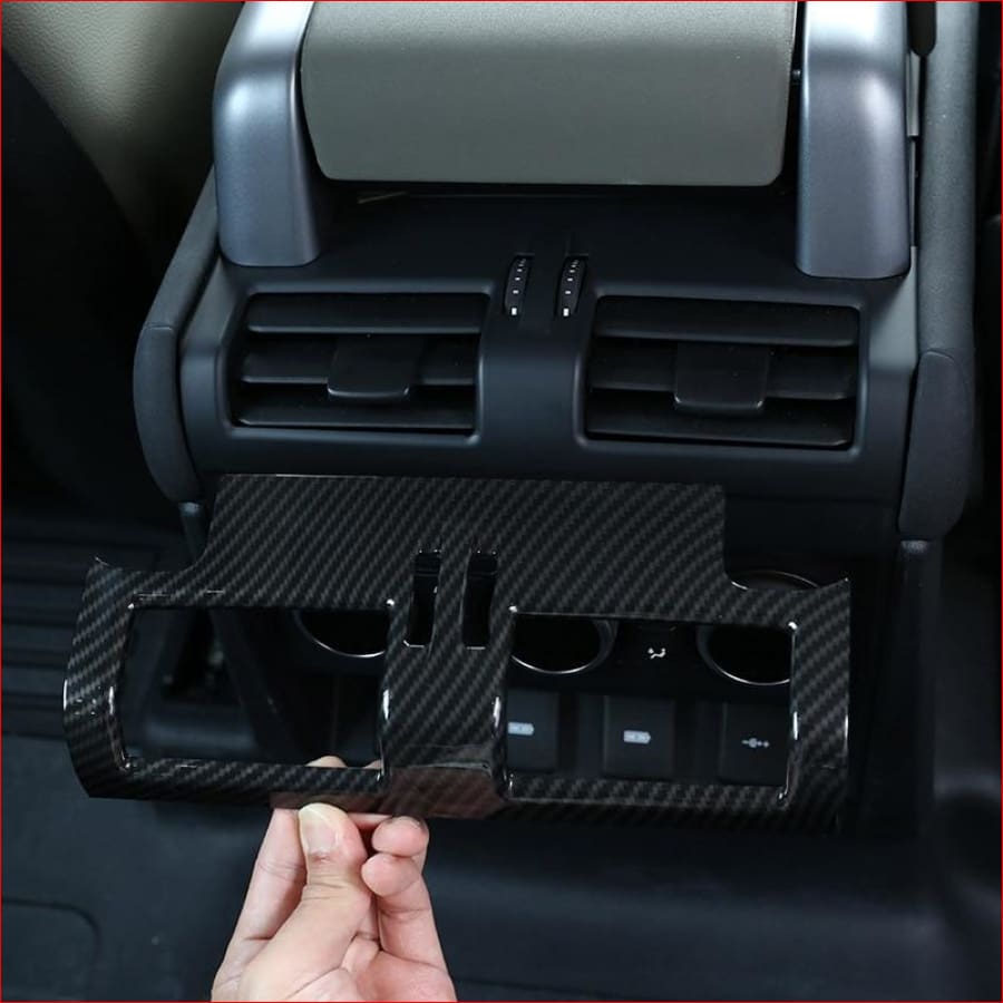 Carbon Fibre Abs Car Armrest Box Back Row Air Conditioning Air Outlet For Land Rover Defender 110