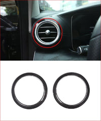 Thumbnail for 2Pcs Carbon For Mercedes Benz E Class W213 2016 2017 Car-Styling Abs Chrome Side Air Conditioning