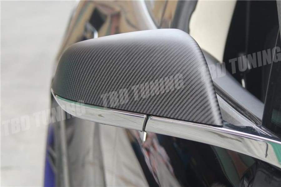 Carbon Mirror Covers For Tesla Model S 60 70 P85 P90D 2014