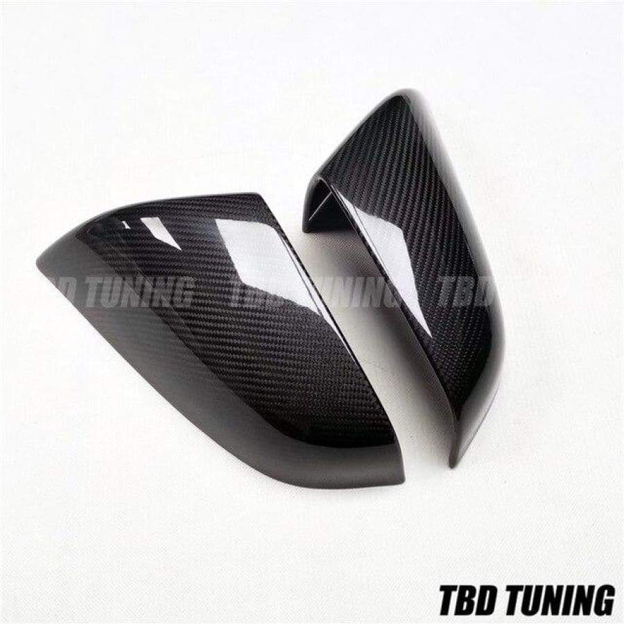 Carbon Mirror Covers For Tesla Model S 60 70 P85 P90D 2014 Gloss Black