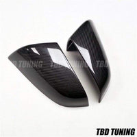 Thumbnail for Carbon Mirror Covers For Tesla Model S 60 70 P85 P90D 2014 Gloss Black