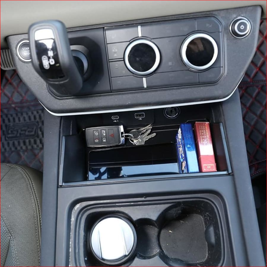 For Land Rover Defender 110 2020-2021 Abs Black Car Central Storage Armrest Box Car