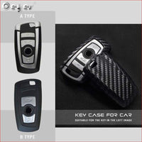 Thumbnail for Ceyes Car-Styling Auto Carbon Fiber Key Cover Shell Case For Bmw New 1 3 4 5 6 7 Series F10 F20 F30