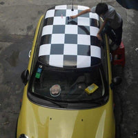 Thumbnail for Checker Union Jack Roof Vinyl For Mini Cooper R56 Car