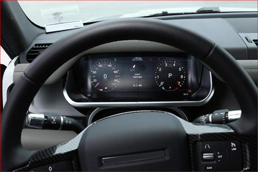 Chrome /carbon Fiber Texture Car Dashboard Decoration Land Rover Defender 90/110 2020 Car
