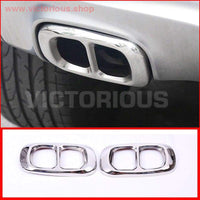 Thumbnail for 2Pcs Stainless Steel Chrome For Mercedes Benz Gla Class X156 Car Exhaust Output Tail Covertrim