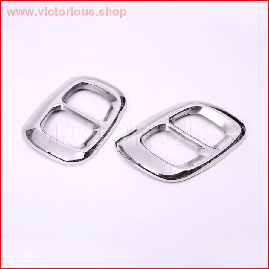 2Pcs Stainless Steel Chrome For Mercedes Benz Gla Class X156 Car Exhaust Output Tail Covertrim