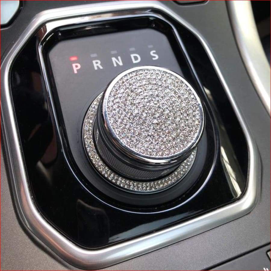 Chrome Gear Knob Sticker For Range Rover Evoque Car