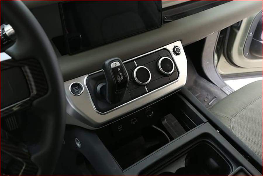 Chrome/ Oak/ Carbon Fibreinterior Air Conditioning Console Trim - For Defender 110 2020 Car