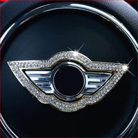 Thumbnail for Diamond Swarovski Surround For Mini Steering Wheel Gold Car