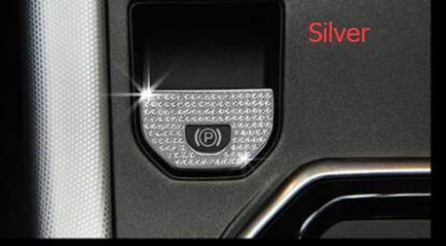 Electronic Handbrake Sticker For Range Rover Evoque 2011-2018 Silver Car