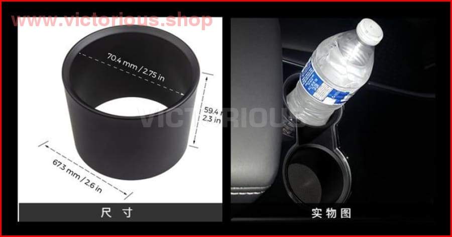 Expander Black Water Cup Organizer Holder Adapter For Tesla Model 3 Accessories Car