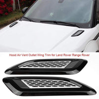 Thumbnail for Exterior Hood Air Vent Outlet Wing Trim For Land Rover Range Evoque Car