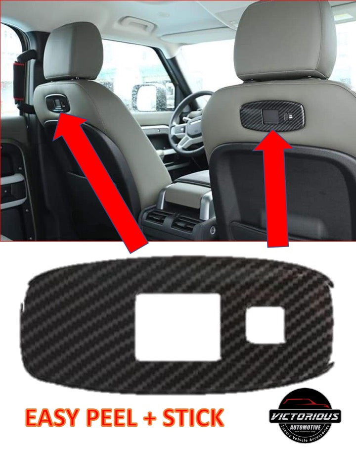 ABS  Carbon Fiber Seat Back USB port panel Frame for Defender 2020 110