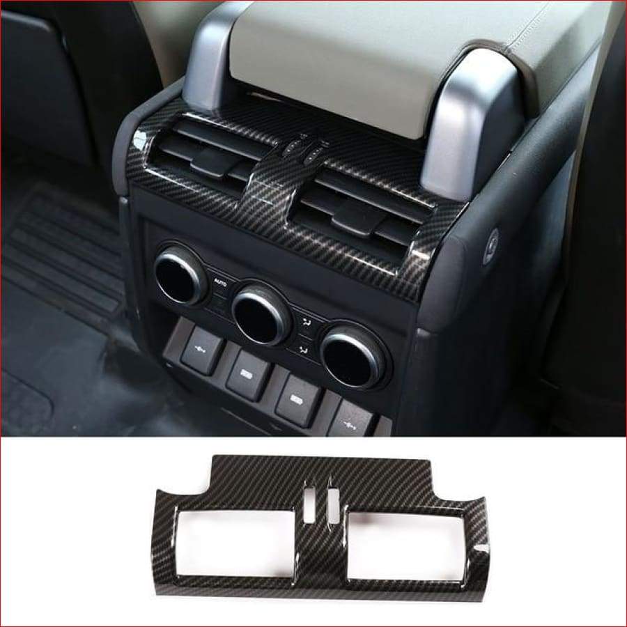 For Land Rover Defender 110 130 2020 Abs Carbon Fiber Armrest Box Rear Anti-Kick Cover Car Accessory